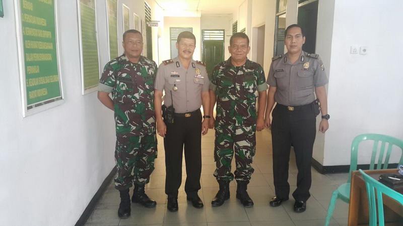 Polsek Pekanbaru Kota Sambangi Koramil